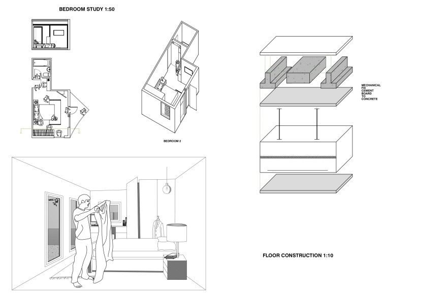 bedroom study + floor construction