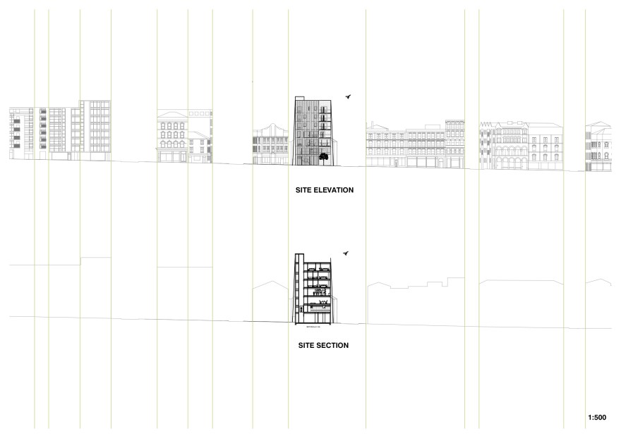 site section + elevation